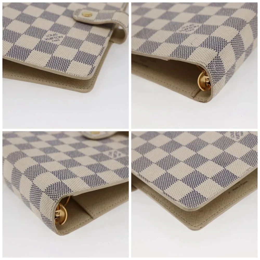 LOUIS VUITTON Damier Azur Agenda MM Day Planner Cover